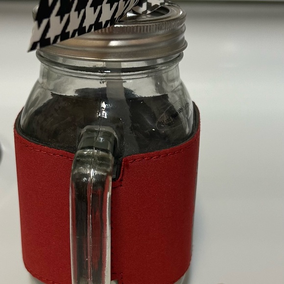 "Life is Better On Game Day"-One Quart Drinking Glass & Top & Durable Straw NWT! - Picture 4 of 5